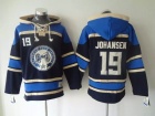 Columbus Blue Jackets #19 Ryan Johansen Navy Blue Old Time Hockey Hoodie