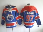 Edmonton Oilers #97 Connor McDavid Blue Old Time NHL Hockey Hoodie