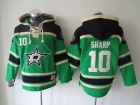 Dallas Stars #10 Patrick Sharp Green Old Time NHL Hockey Hoodie