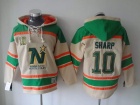 Dallas Stars #10 Patrick Sharp Cream Old Time NHL Hockey Hoodie