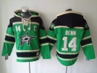 Dallas Stars #14 Jamie Benn Green Old Time NHL Hockey Hoodie