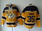 Nashville Predators #35 Pekka Rinne Yellow Old Time Hockey Hoodie