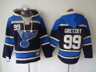 St.Louis Blues #99 Wayne Gretzky Black Old Time NHL Hockey Hoodie