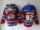 Colorado Avalanche #92 Gabriel Landeskog Red Old Time NHL Hockey Hoodie