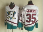 Anaheim Ducks #35 Jean-Sebastien Giguere White CCM Hockey Jersey