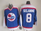 Winnipeg Jets #8 Teemu Selanne Blue CCM Hockey Jersey