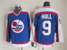 Winnipeg Jets #9 Bobby Hull Blue CCM Hockey Jersey