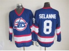 Winnipeg Jets #8 Teemu Selanne Blue CCM Vintage Throwback Hockey Jersey