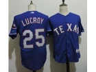 Texas Rangers #25 Jonathan Lucroy Blue Flexbase Jersey