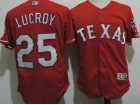 Texas Rangers #25 Jonathan Lucroy Red Flexbase Jersey