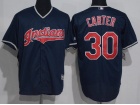 Cleveland Indians #30 Joe Carter Blue Cool Base Jersey