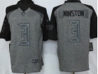 Tampa Bay Buccaneers #3 Jameis Winston Gridiron Gray Limited Football Jersey