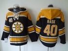 Boston Bruins #40 Tuukka Rask Black Old Time NHL Hockey Hoodies