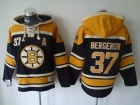 Boston Bruins #37 Patrice Bergeron Black Old Time NHL Hockey Hoodies