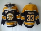 Boston Bruins #33 Zdeno Chara Black Old Time NHL Hockey Hoodies