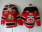 Ottawa Senators #25 Chris Neil Red Old Time Hockey Hoodie