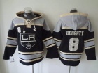 Los Angeles Kings #8 Drew Doughty Black Old Time Hockey Hoodies