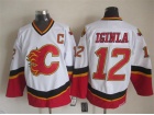 Calgary Flames #12 Jarome Iginla White Home CCM Hockey Jerseys