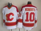 Calgary Flames #10 Gary Roberts White CCM Hockey Jerseys