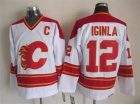 Calgary Flames #12 Jarome Iginla White CCM Hockey Jersey