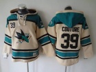 San Jose Sharks #39 Logan Couture Cream Old Time Hockey Hoodie