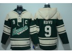 Minnesota Wild #9 Mikko Koivu Green Old Time Hockey Hoodie