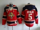 Florida Panthers #5 Aaron Ekblad Red Old Time Hockey Hoodies