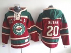 Minnesota Wild #20 Ryan Suter Red Old Time Hockey Hoodie