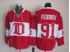 Detroit Red Wings #91 Sergei Fedorov Red 1926 Vintage CCM Hockey Jerseys