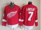 Detroit Red Wings #7 Ted Lindsay Red CCM Vintage Hockey Jerseys