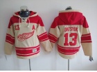 Detroit Red Wings #13 Pavel Datsyuk Cream Old Time Hockey Hoodie