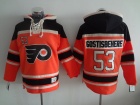 Philadelphia Flyers #53 Shayne Gostisbehere Orange 2016 Old Time Hockey Hoodie