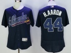 Atlanta Braves #44 Hank Aaron Blue Flex Base Baseball Jersey