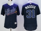 Atlanta Braves #31 Greg Maddux Blue Flex Base Baseball Jersey