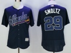 Atlanta Braves #29 John Smoltz Blue Flex Base Baseball Jersey