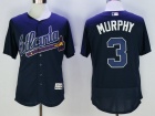 Atlanta Braves #3 Dale Murphy Blue Flex Base Baseball Jersey