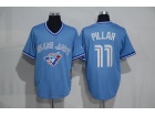 Toronto Blue Jays #11 Kevin Pillar Baby Blue Throwback Baseball Jersey