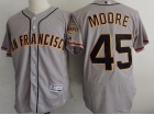 San Francisco Giants #45 Matt Moore Gray Flex Base Jerseys