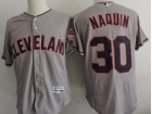 Cleveland Indians #30 Tyler Naquin Grey Flexbase Baseball Jersey