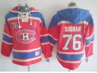 Montreal Canadiens #76 PK Subban Red Old Time Hockey Hoodie