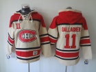 Montreal Canadiens #11 Brendan Gallagher Cream Old Time Hockey Hoodie