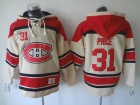 Montreal Canadiens #31 Carey Price Cream Old Time Hockey Hoodie