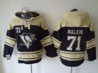 Pittsburgh Penguins #71 Evgeni Malkin Black Old Time Hockey Hoodie