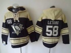 Pittsburgh Penguins #58 Kristopher Letang Black Old Time Hockey Hoodie