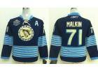 Women Pittsburgh Penguins #71 Evgeni Malkin Navy Blue Hockey Jersey