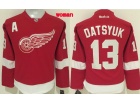 Women Detroit Red Wings #13 Pavel Datsyuk Red Hockey Jersey