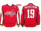 Women Washington Capitals #19 Nicklas Backstrom Red Hockey Jersey