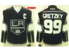 Women Los Angeles Kings #99 Wayne Gretzky Black Hockey Jersey