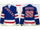 Women New York Rangers #99 Wayne Gretzky Blue Hockey Jersey