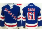 Women New York Rangers #61 Rick Nash Blue Hockey Jersey